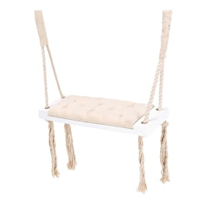 Bothyi - Asiento De Columpio De Madera Para Niños Para Habitación Infantil, Guardería, Accesorios De Fotografía, Color Beige