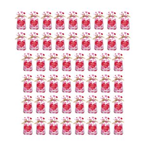 Bothyi - 50 Bolsas De Regalo Para El Día De San Valentín, Bolsas Con Cordón A Granel, Bolsas Con Cordón En Forma De Corazón