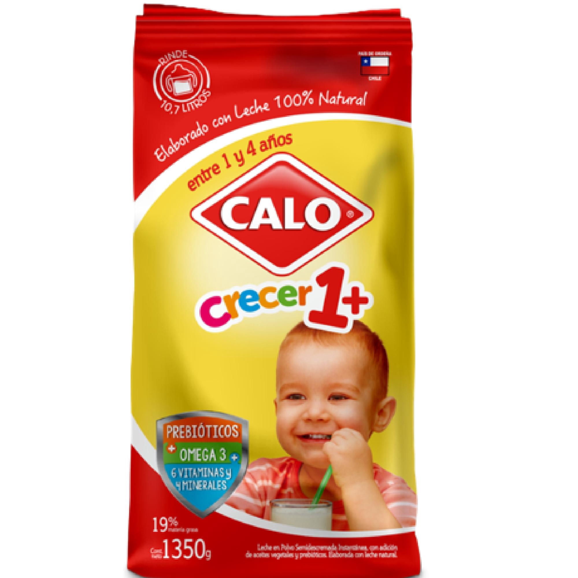 Leche En Polvo Semidescremada Crecer 1+ Bolsa 800 g Calo