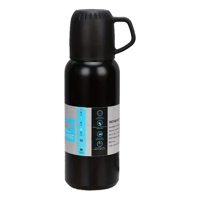 Genérico - Termo Térmico 700Ml Acero Inoxidable 3 Tazas Negro