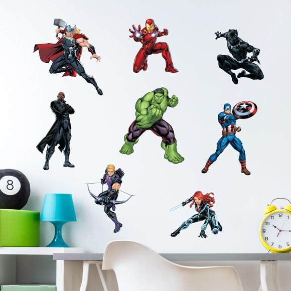 Vinilos decorativos WALL PALZ Avengers - Pack de 8 removibles