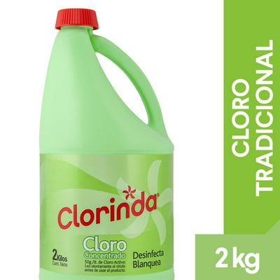Cloro Líquido Tradicional Botella 2 Kg Clorinda