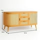 thumbnail image 4 of Rack de TV Siena Rattan - Natural, 4 of 7