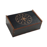 Bothyi - Card De Tarjetas De Tarots Caja De Madera De Madera De Decoración De Casas Portátiles Y Resistentes De La Caja De Madera A