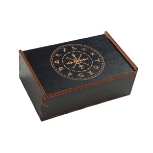 Bothyi - Card De Tarjetas De Tarots Caja De Madera De Madera De Decoración De Casas Portátiles Y Resistentes De La Caja De Madera A