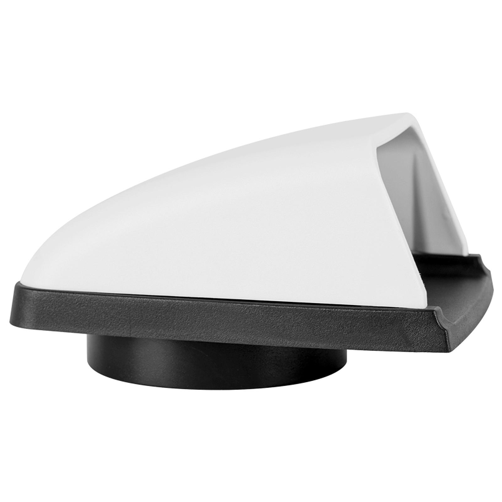 Magideal - Cubierta De Ventilación De Aire Exterior Para Entrada De Aire Marino Genérica, De Alto Rendimiento, Práctica, De 3 Pulgadas, Para Hardware De Barco Top Blanco Y Negro