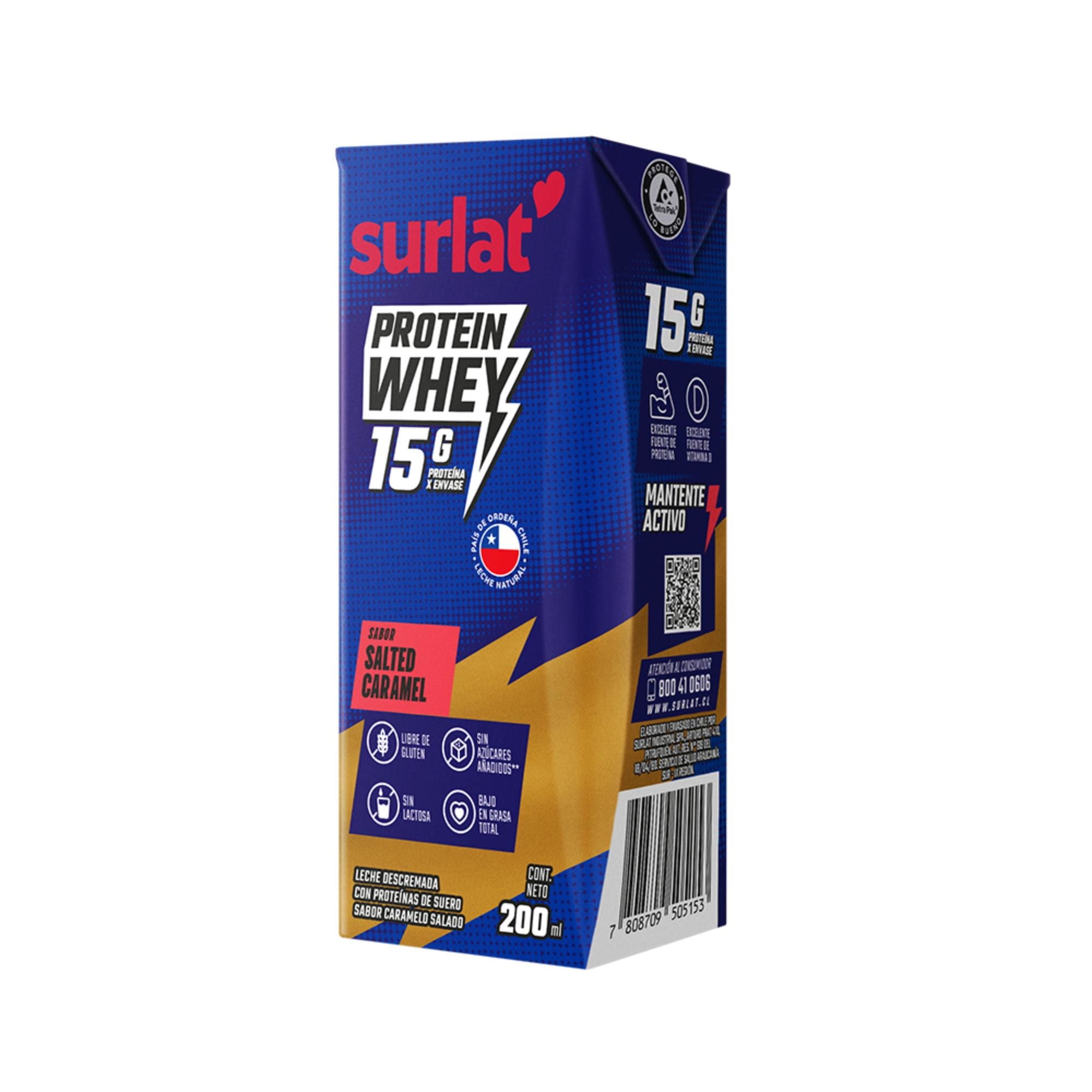 Leche Descremada Whey Protein Caramelo Salado 200 ml Surlat