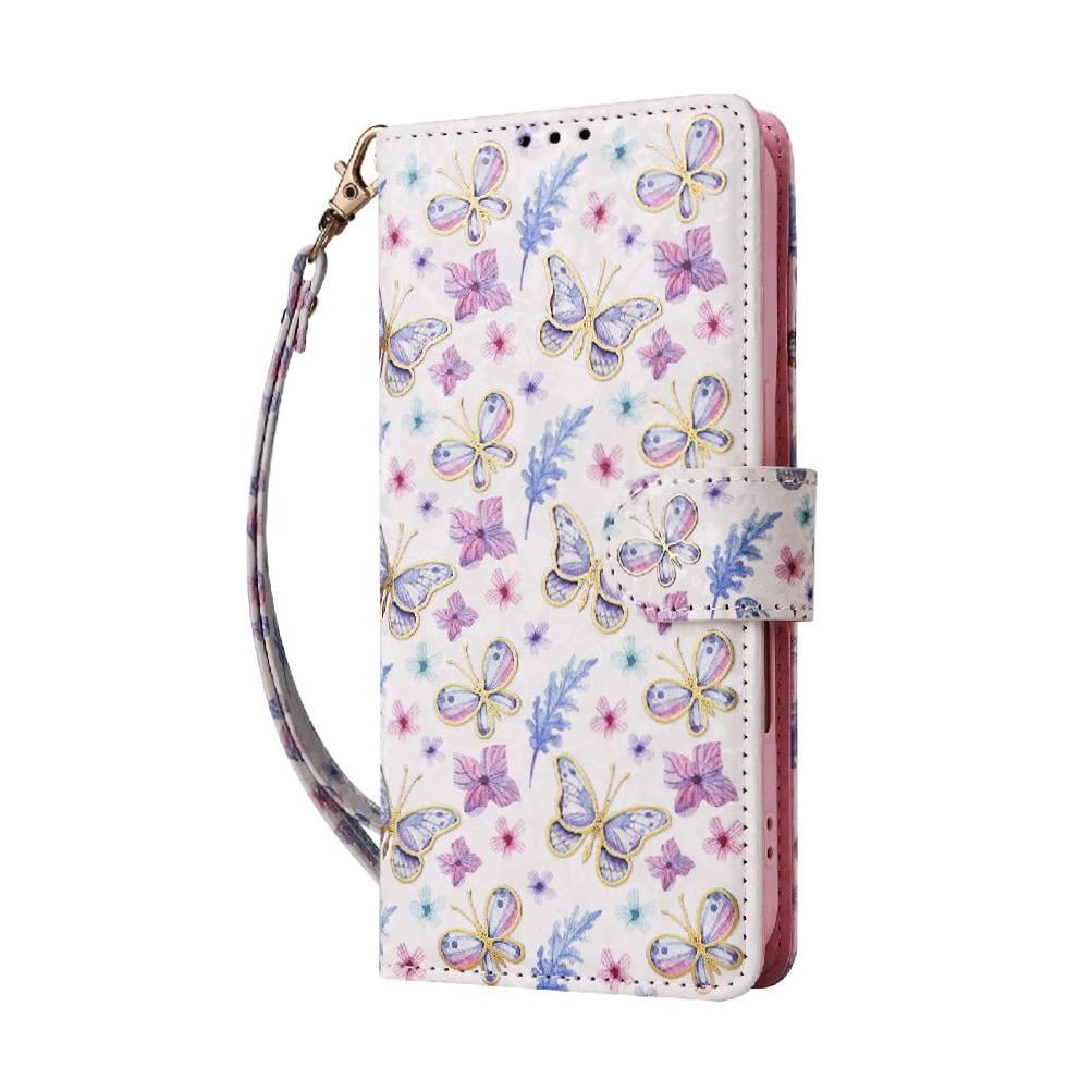 Foxdock Funda Tipo Cartera Floral Para Samsung Galaxy S20 Fe 5g ,funda Con Tapa De Cuero Pu, Protección Antigolpes Con Ranuras Para Tarjetas Y Soporte