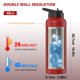 thumbnail image 2 of Botella de agua Watersy 1200 ml aislada con sorbete – roja, 2 of 9