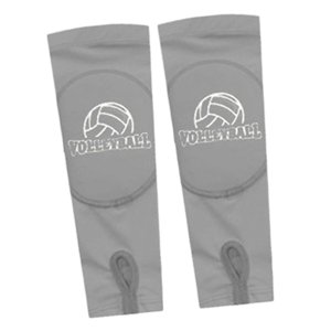 Ioensy - 2 Piezas Guantes De Manga De Voleibol Manga De Brazo Para Correr Trabajo Baloncesto Gris