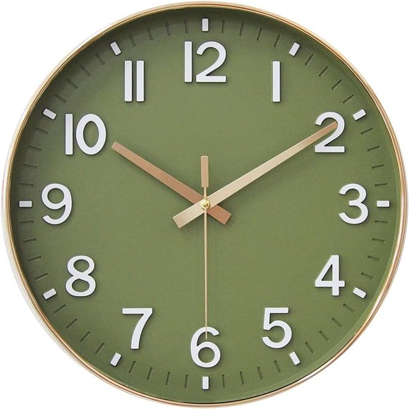 HZDHCLH Reloj de pared silencioso de 12 pulgadas