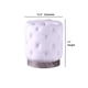thumbnail image 2 of Otoman de Acento Accent Best Master Furniture Jacobson en Terciopelo Blanco, 2 of 3