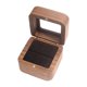 thumbnail image 2 of Caja De Madera Para Anillos, Diseño Retro, Caja Para Anillos De Boda, Para Ceremonia De Cumpleaños, Propuesta, Terciopelo Negro, 2 of 5