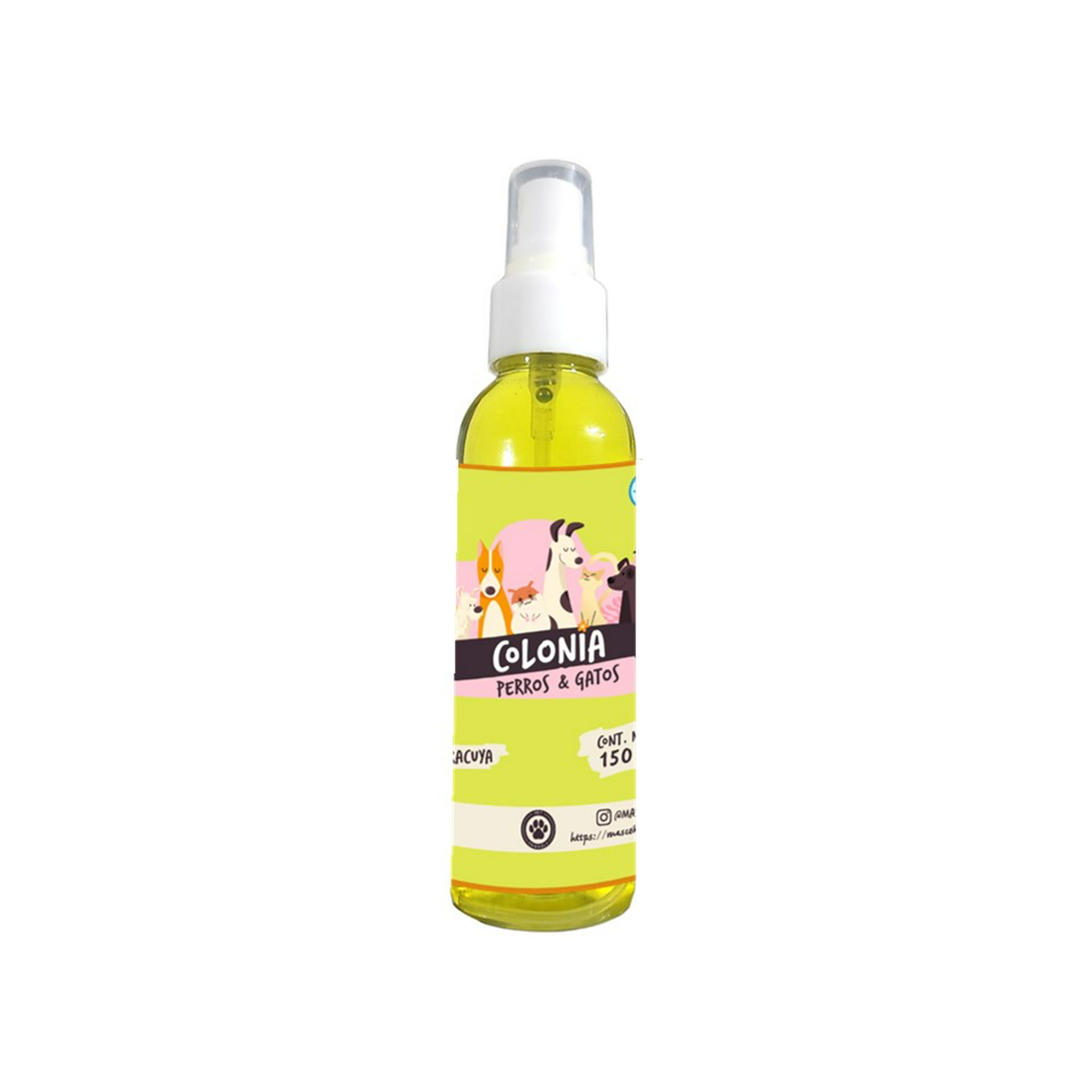 Mascokits - Colonia P/ Perro & Perrito Sin Alcohol 100% Uso Seguro Aroma Maracuya 150ml