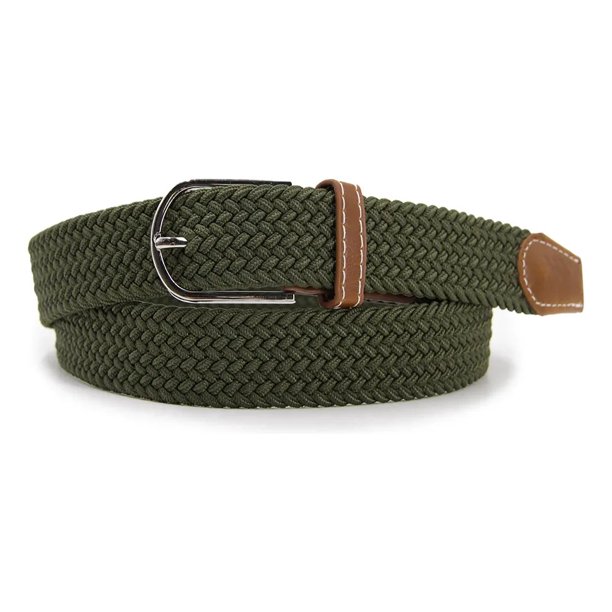 Cinturón Elasticado Trenzado Hombre 118 cm sin Perforaciones