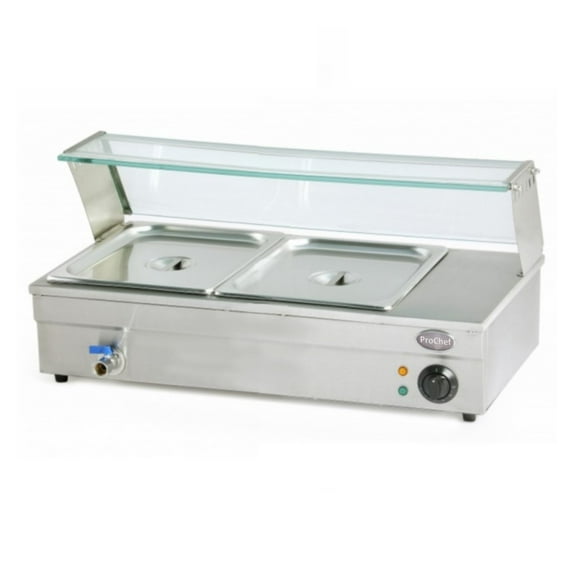 Vitrina de Calor Baño Maria Sobremesa 2 x GN 1/2