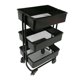 thumbnail image 1 of Estante De Almacenamiento De Metal Para Mu?ecas 1/12 Con Ruedas, Piezas De Muebles Para Casa De Mu?ecas, 1 of 5