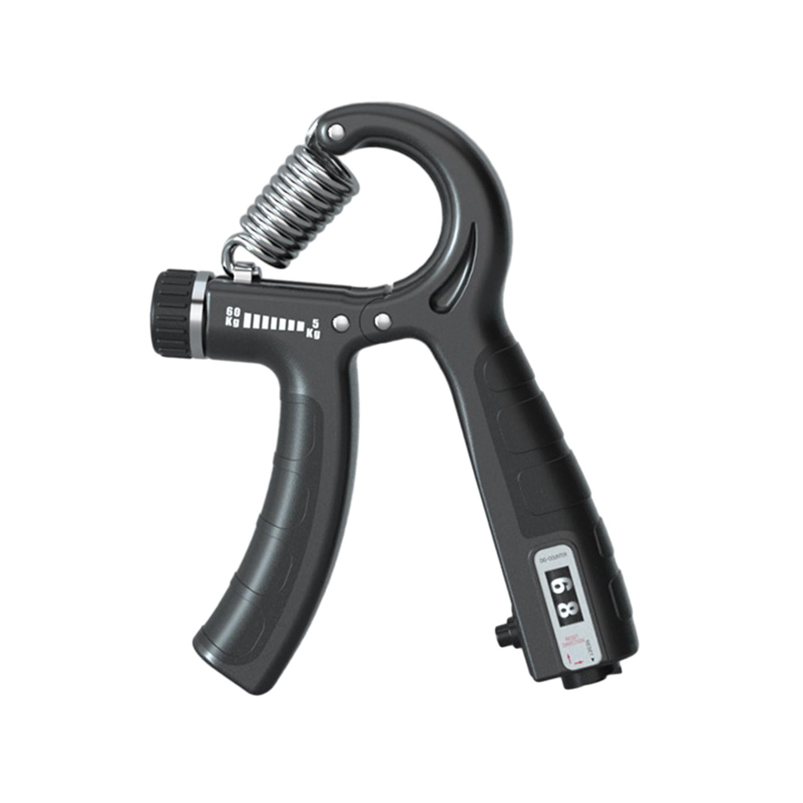 Ioensy - Fortalecedor De Agarre De Mano Con Entrenamiento De Contador, Ejercitador De Dedos Para Construcción Muscular, Negro