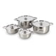thumbnail image 1 of Juego Ollas Acero Inoxidable 8 Piezas Cocina 460-8ss, 1 of 2