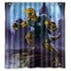 thumbnail image 1 of Cortina de ducha de dinosaurios de Jurassic World, juego de cortina de baño con ganchos, tamaño 60 x 72 pulgadas, 1 of 3