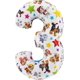 thumbnail image 1 of Globo de aluminio Toyland Paw Patrol, número 3, 72 cm, fiesta infantil, 1 of 2