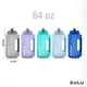 thumbnail image 4 of Botella De Agua Goals De Medio Galón 1 9 L Con Marcador De Tiempo Gris, 4 of 7