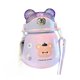 thumbnail image 1 of Termo con Bombilla 300ml Morado Osito 3D, 1 of 4