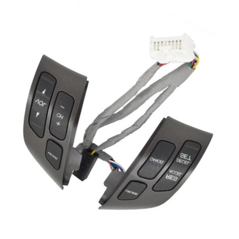 Magideal - Botón De Interruptor De Audio Para Volante, Duradero, Portátil, Prácticos Accesorios De Repuesto, Fácil De Instalar, Profesional Para 2003-2007