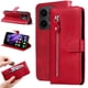 thumbnail image 4 of Funda con Cremallera para OPPO Reno 14F 5G, Carcasa Cartera de Cuero PU con Soporte y Tarjetero, 4 of 5