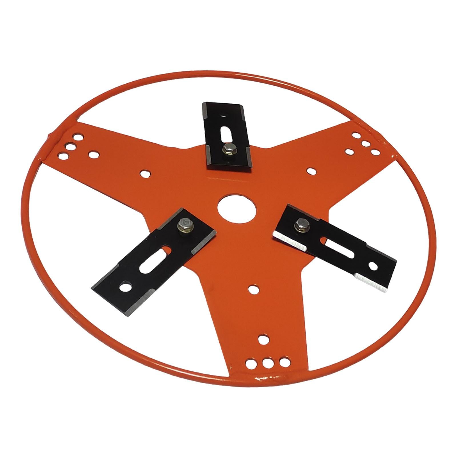 Magideal - Cabezal De Cortacésped De Jardín, Cabezal De Repuesto Para Cortacésped, Cabezal De Cepillo De Disco Para Jardinería, Diseño De Hierro Largo, Adecuado 3 Cuchillas