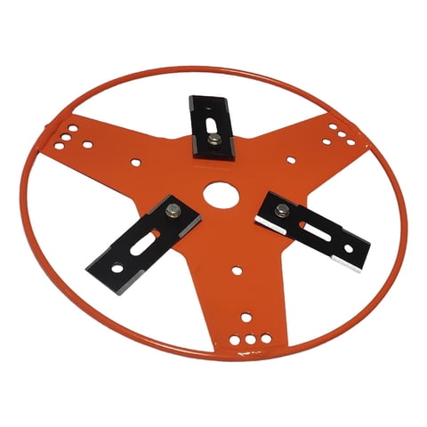 Magideal - Cabezal De Cortacésped De Jardín, Cabezal De Repuesto Para Cortacésped, Cabezal De Cepillo De Disco Para Jardinería, Diseño De Hierro Largo, Adecuado 3 Cuchillas