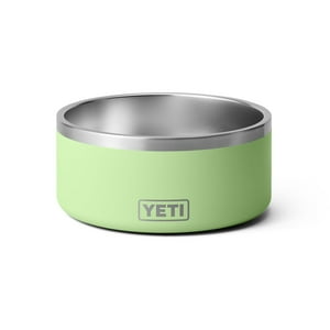 Cuenco Para Perros Yeti Boomer 8 De Acero Inoxidable, Antideslizante, 1,9 L, Color Lima