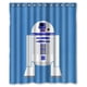 thumbnail image 1 of Cortina de ducha con diseño de robot R2D2 de Star Wars, con ganchos, tamaño 60 x 72 pulgadas, 1 of 3