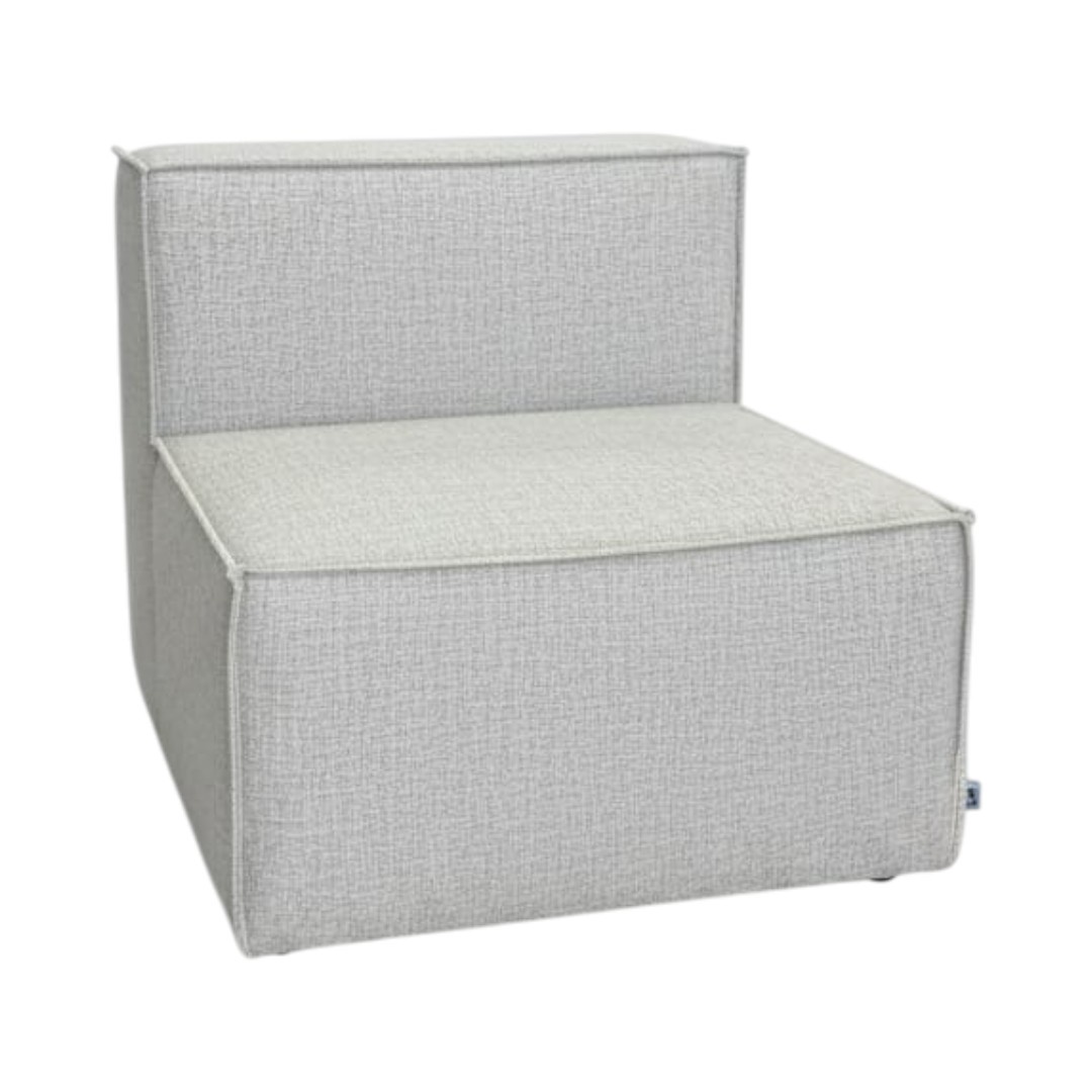 Diseños Valestrini - Poltrona Madrid Lino Gris Claro