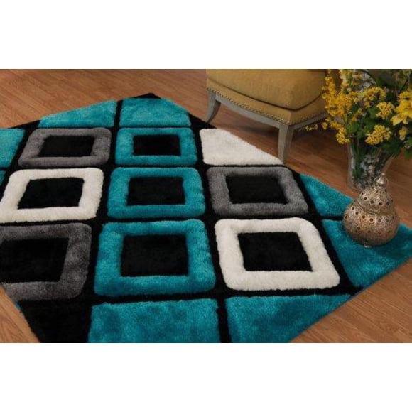 Alfombra United Weavers Finesse Plush 56x91 cm Aqua
