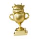 thumbnail image 2 of Trofes Cup Figurine Cow Con Temática Con Trofeo Base Para Ni?os Para Ni?os, 2 of 5