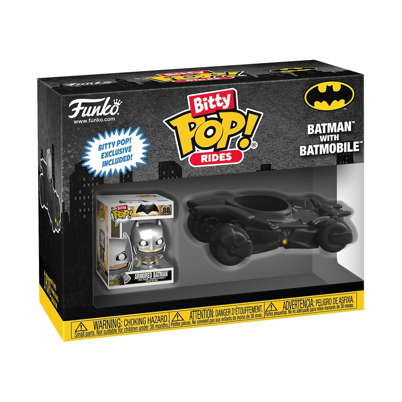 ¡funko Pop! Figura De Batman Con Batimóvil En Bitty Ride
