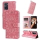 thumbnail image 1 of Funda tipo cartera FOXDOCK para Realme 9i , diseño girasol en relieve, cuero PU, cierre magnético, soporte y tarjetero, 1 of 5