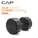 thumbnail image 2 of Mancuerna CAP Barbell 20 kg Recubierta de Goma con Cabeza de 12 Lados, 2 of 7