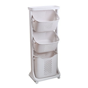 Concepts Life - Organizador 3 Repisas Blanco Con Ruedas