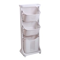 Concepts Life - Organizador 3 Repisas Blanco Con Ruedas