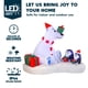 thumbnail image 3 of Oso polar y pingüinos inflables navideños de 180 cm con LED Joiedomi, 3 of 8