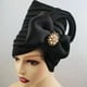 thumbnail image 1 of Elegant Faux Pearl Turban Cap with Adjustable Bow - Trendy Multi-Layered Hijab for Women's Hair Accessories, 1 of 5