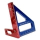 thumbnail image 5 of Regla triangular de inglete, herramientas de carpintero, regla de marcado de carpintería, regla de medición de múltiples ángulos para carpintero de rojo azul, 5 of 5