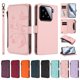 thumbnail image 3 of Funda Cartera Mariposa para [Xiaomi 15] con Soporte y Cremallera Rosa, 3 of 6