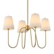 thumbnail image 1 of Candelabro Electro bp 69 cm Blanco y Dorado de 4 Brazos, 1 of 8
