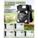 thumbnail image 3 of Ventilador solar para camping Maraiss de 22000 mAh con luz LED de 5 velocidades, 3 of 7