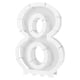 thumbnail image 1 of Marco de globos Beistle mosaico número 8 blanco, set de 4, 1 of 2