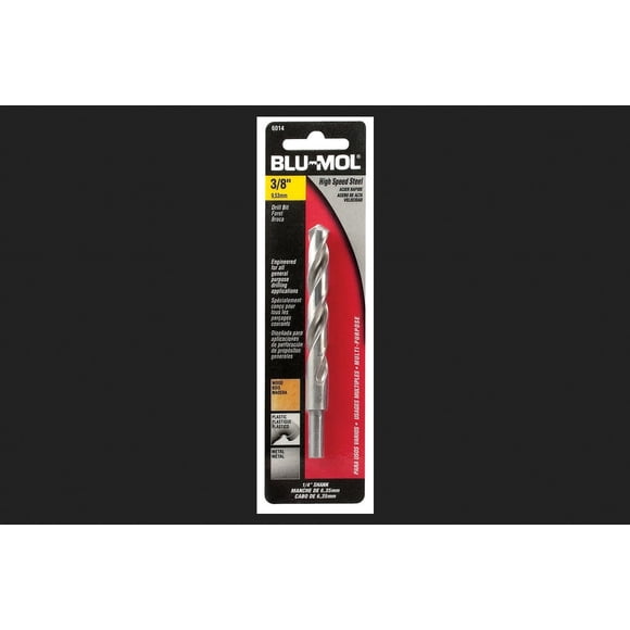 Broca Disston Blu-Mol, 9,5 mm x 13 cm, acero de alta velocidad