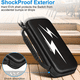 thumbnail image 4 of Funda de transporte rígida de EVA a prueba de golpes compatible con Nintendo Switch OLED con protección y compartimento dedicado para el mando-Negro, 4 of 6